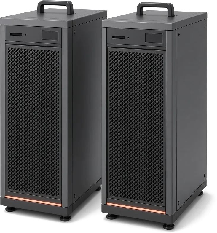 Redundant server class: two systems that cover for each other (product view)